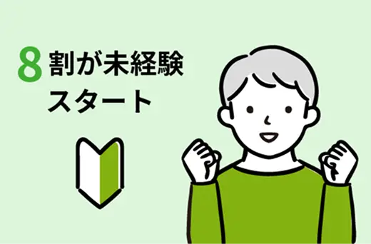 未経験者歓迎のイメージ